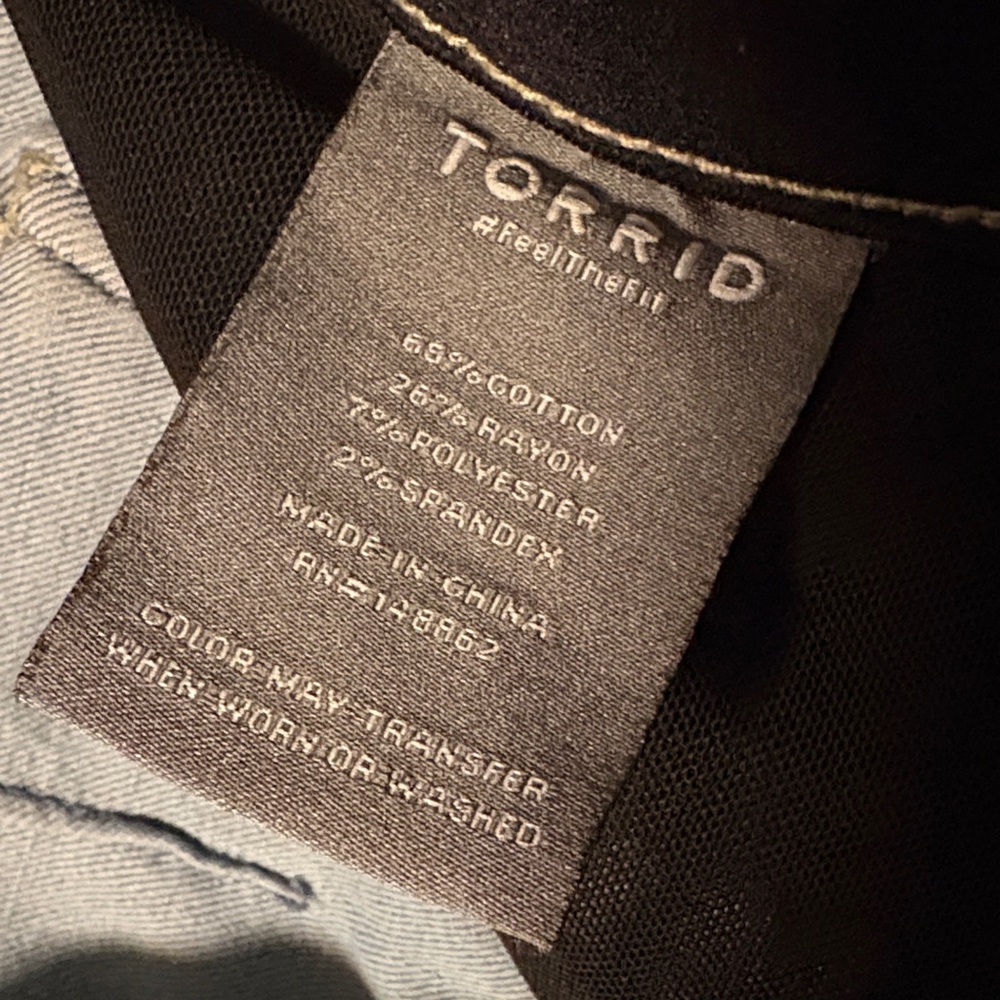 Torrid Light Blue Bombshell Flares - image 5